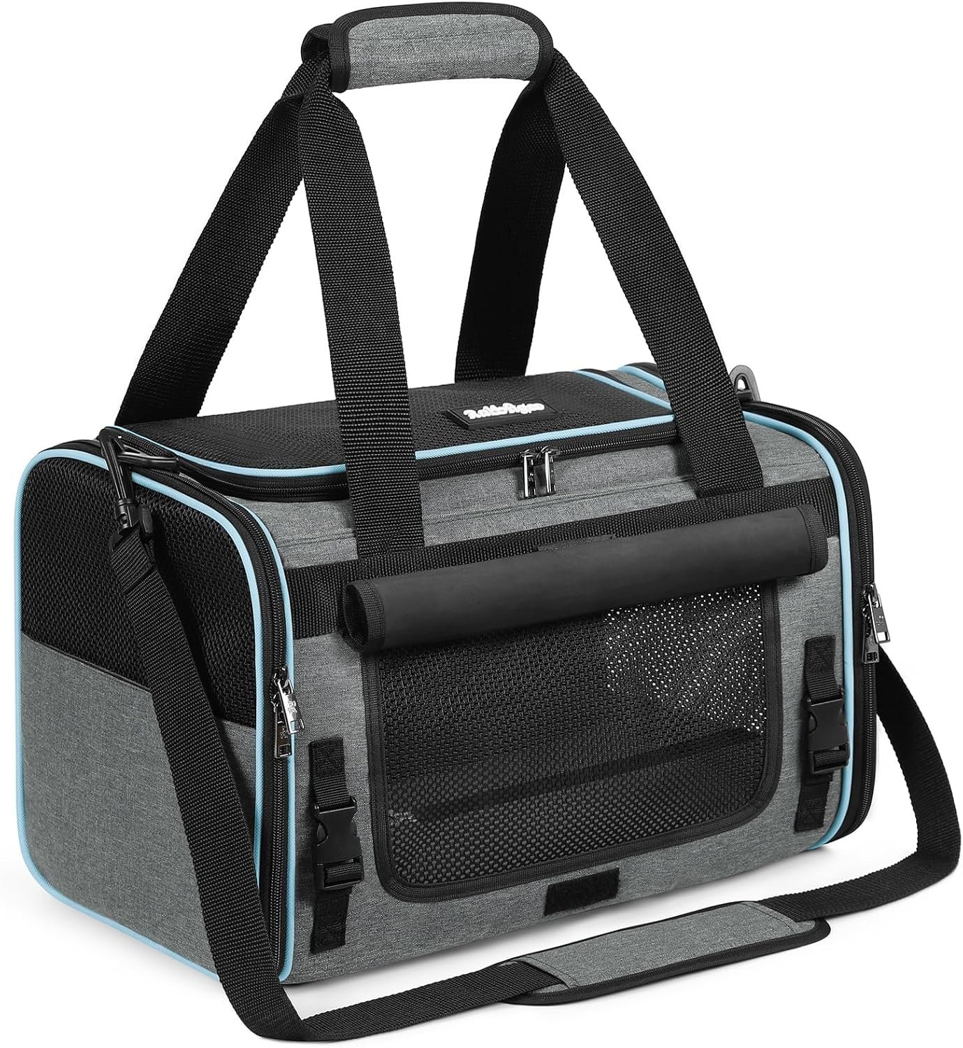 rabbitgoo Cat Carrier Soft with Rollable Flap, Travel Safe for Car Airline