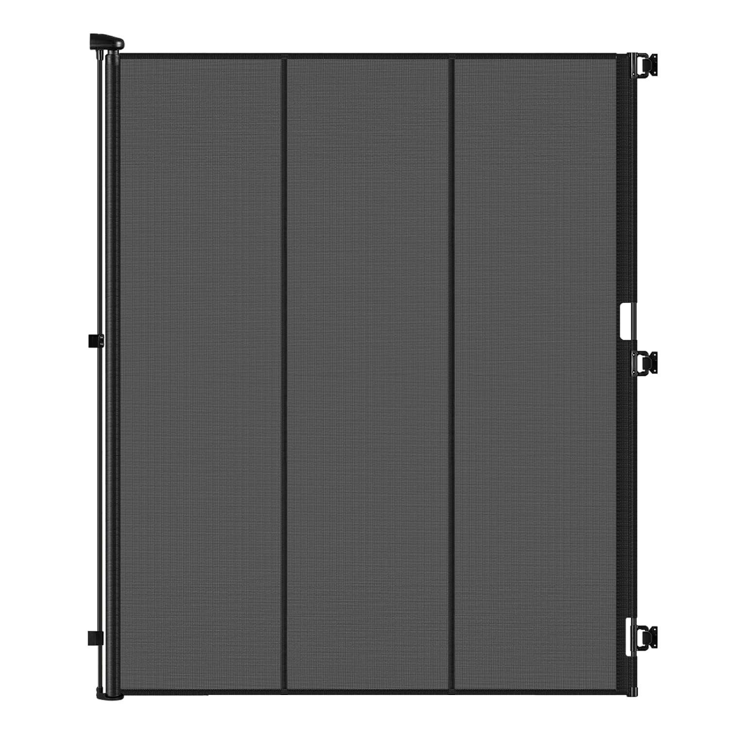Reinforced 72″ Extra Tall Cat Gate for Doorway, Jump-Resistant & Prevent Crawling Underneath Safety Retractable Baby Gates, Fits 0-55″ Width Indoor Retractable Dog Gate, Barrier, Screen & Fence