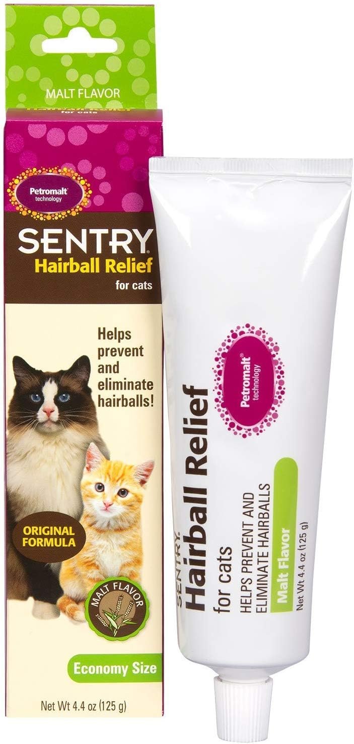 Sentry Petromalt Hairball Relief – Liquid Original Flavor 4.4 oz – Pack of 6