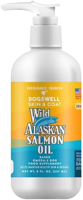 Wild Alaskan Skin & Coat Salmon Oil Based Omega-3 Supplement for Dogs 8 fl. oz.