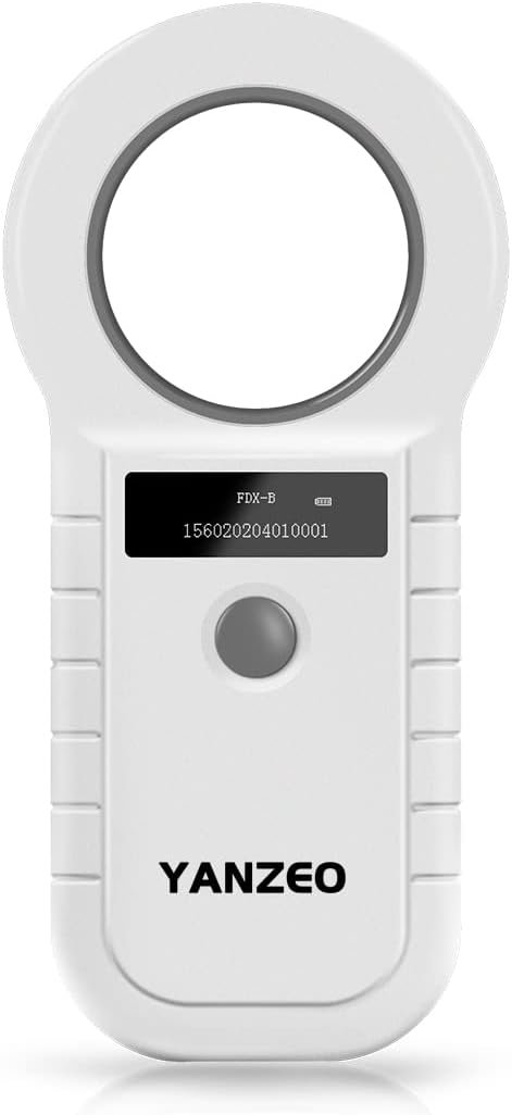 Yanzeo Animal Microchip Scanner 134.2KHz/125KHz Pet Reader for Dogs Cats