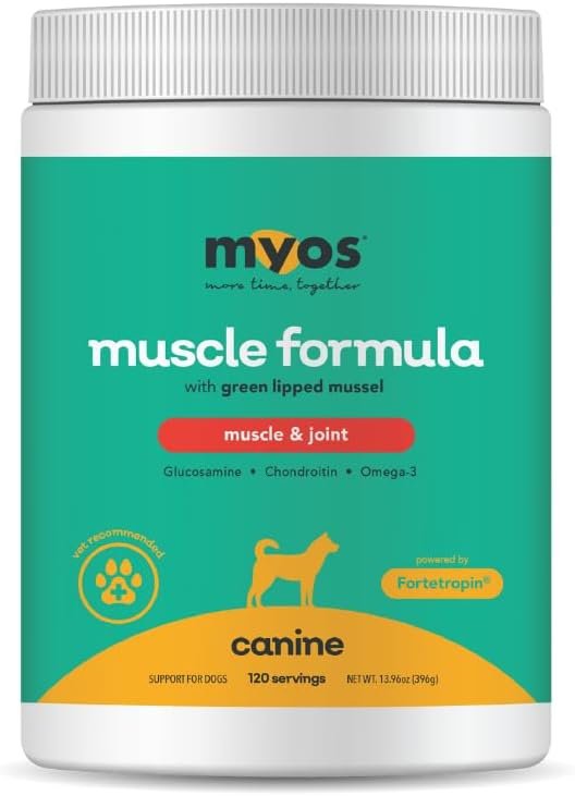 MYOS Muscle & Joint Dog Supplement – Hip & Joint Support Powder – 396g