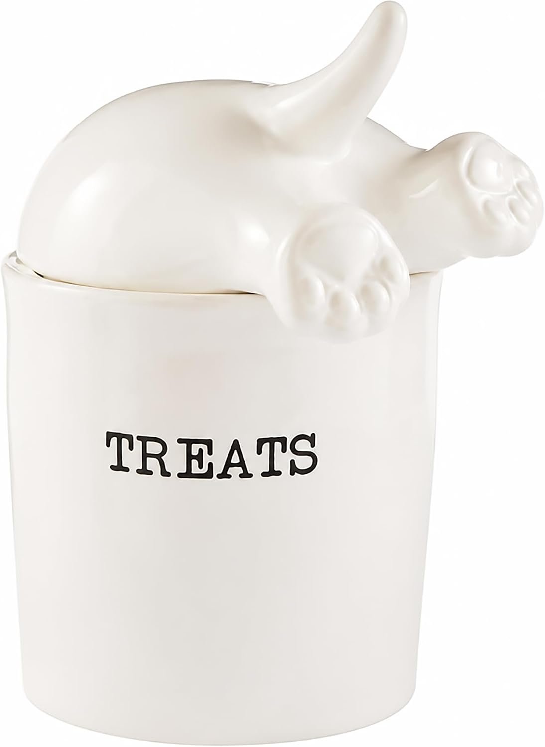 Dog Tail Treat Canister – Ceramic Dog Treat Jar
