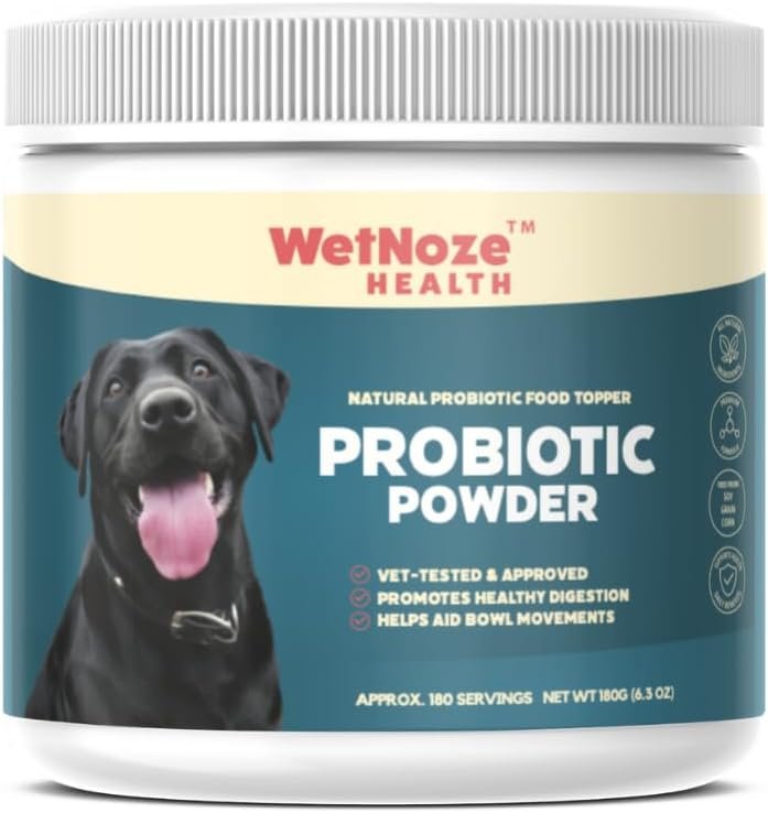 Probiotics for Dogs Digestive Health (Chicken & Bacon) – Dog Probiotic Powder Relieve Diarrhea, Constipation, & More – Dog Calming Treats – Maximum-Strength Dog Digestive Support