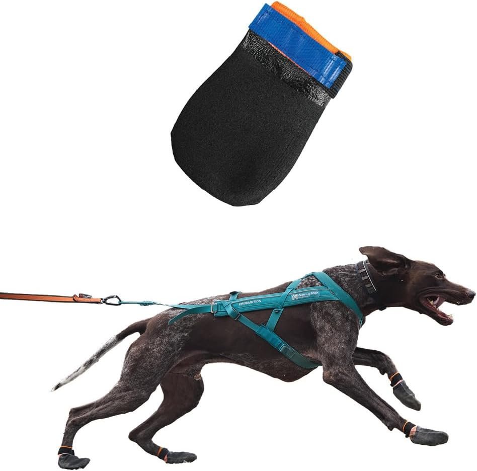 Non-stop Dogwear Dog Boots for Hot Pavement, Paw Protectors, 4-Pack, Large