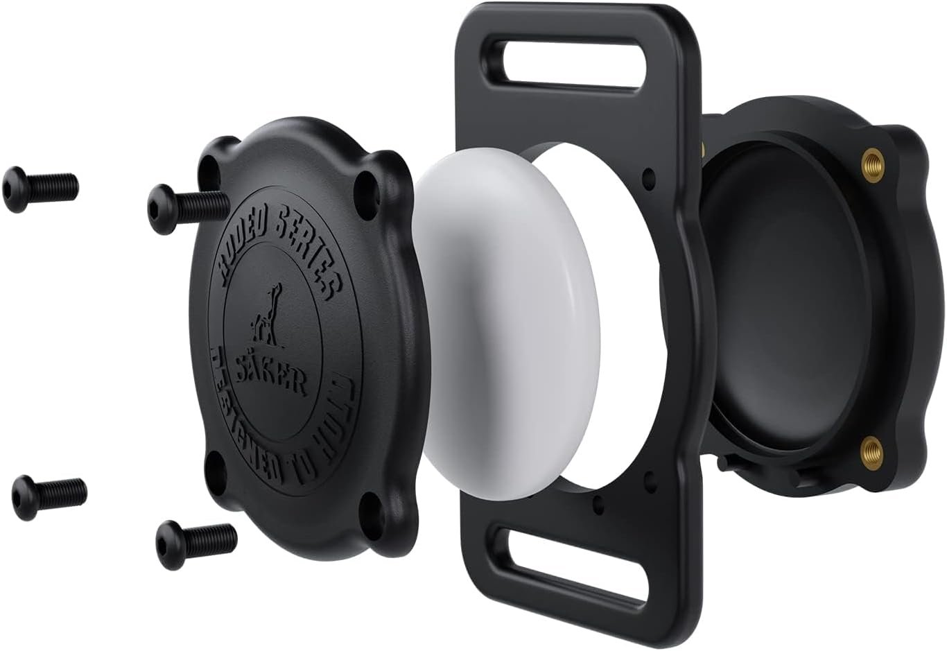 SÄKER IP68 Waterproof The Safest AirTag Dog Collar Holder, Dustproof, Ultra-Durable, Fits Up to 1.5″ Collars | Will Not Damage Your Collar | Perfect Way to GPS Track Your Dog | Designed in Montreal