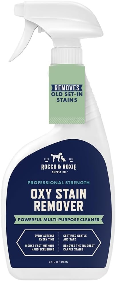 Rocco & Roxie Oxy Stain Remover, Oxygen-Powered Carpet Spray
