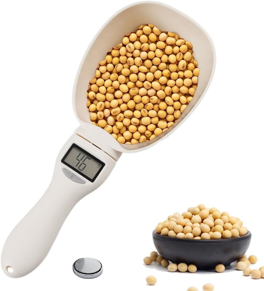 Digital Measuring Spoon, 2026 New Digital Food Measuring Scoop Scale 800g / 0.1g High Precision with LCD Screen, Household Weighing Scoop for Kitchen (1Pcs)