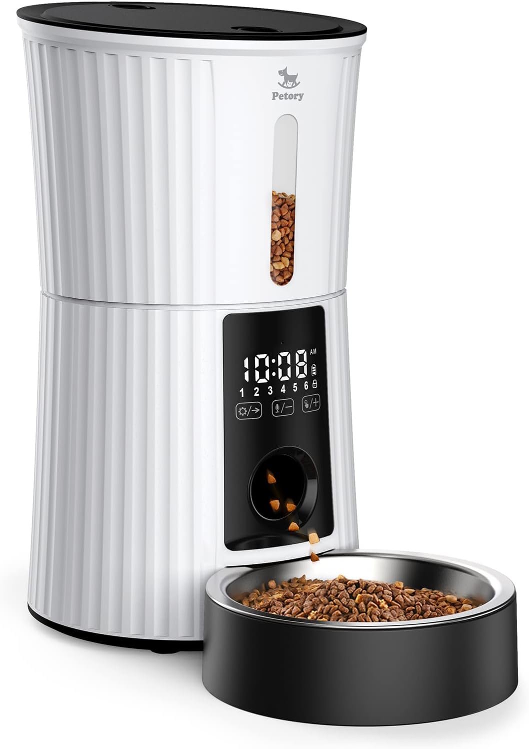 Petory Timed Automatic Cat Feeder – 4L Dry Food Dispenser for Cats and Dogs
