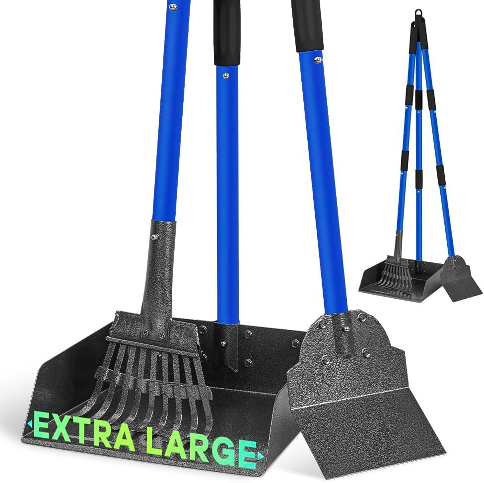 Larger Dog Pooper Scooper for Large Medium Small Dogs Stainless Steel