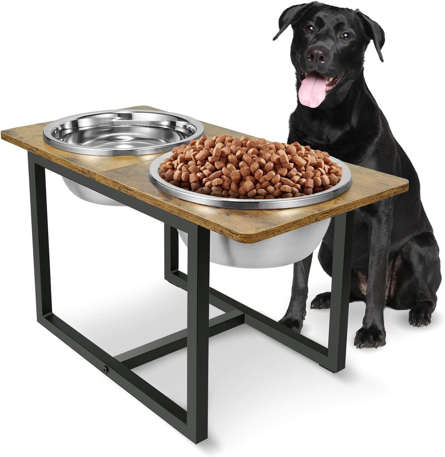 Spacnom Elevated Dog Bowls, Raised Dog Bowls Stand for Large Dogs