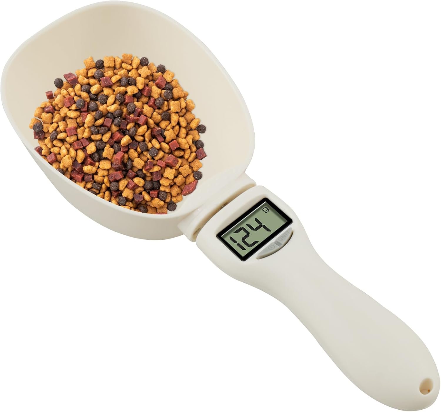 Pet Food Measuring Scoop, Digital Scale Spoon, Electronic Digital Pet Food Scale with Removable Handle Precise Weighing Spoon Suitable for Pets (style 1)