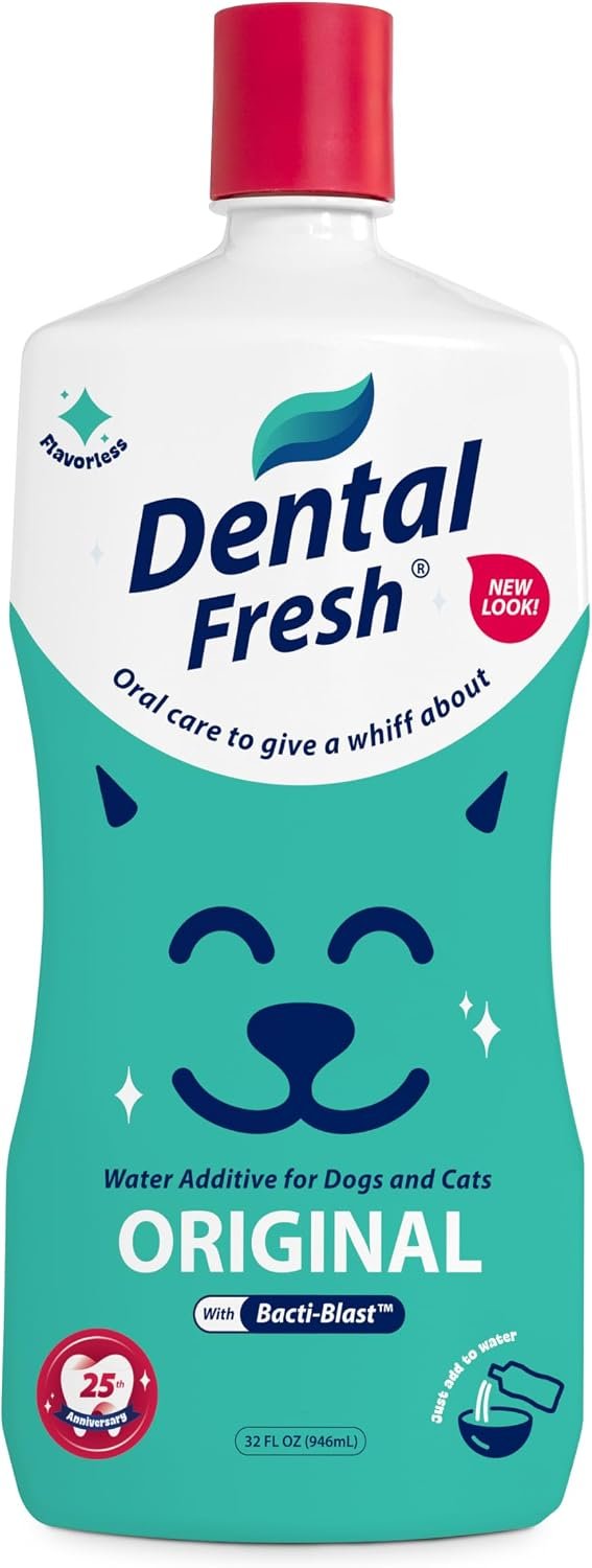 Dental Fresh Original Daily Care Water Additive for Dogs & Cats, 32 fl oz