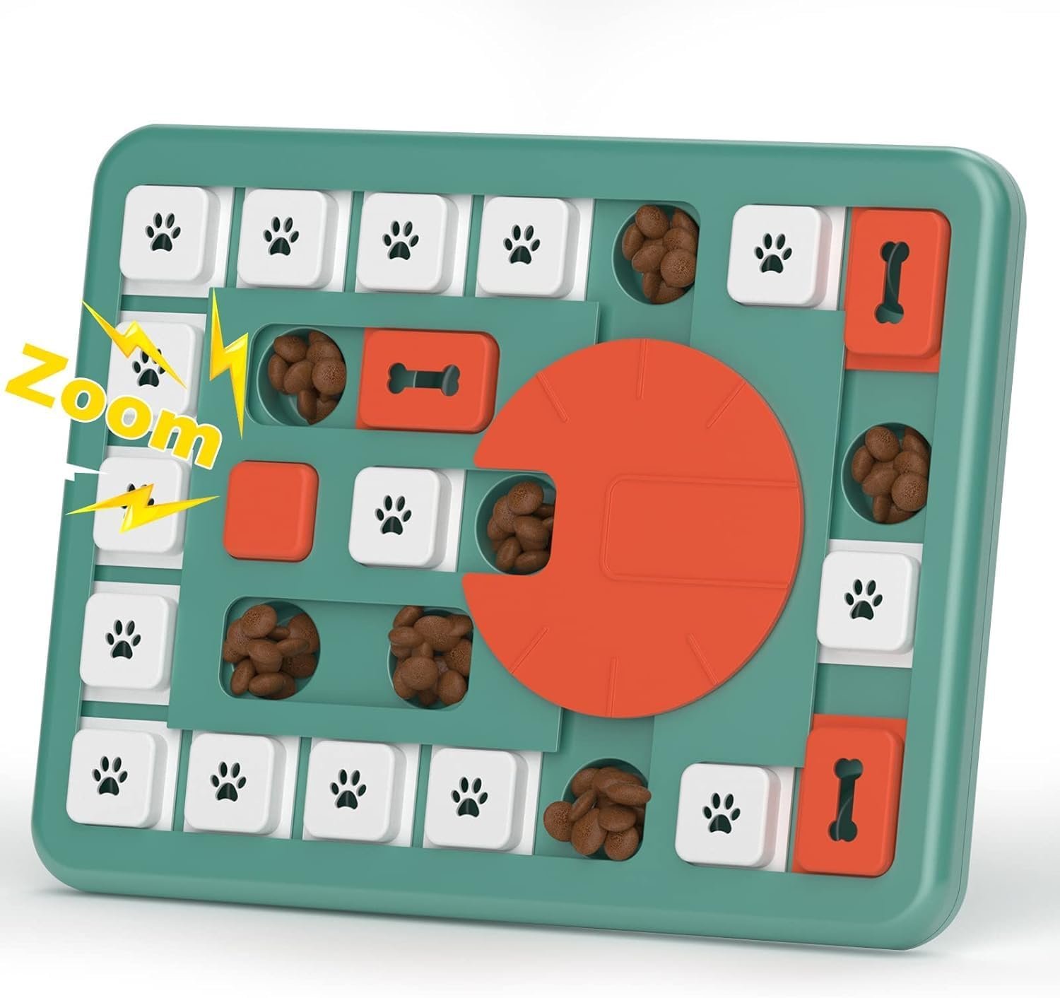 PETSTA Dog Puzzle Toys, Treat Dispensing Dog Enrichment Toys for IQ Training and Brain Stimulation, Interactive Mentally Stimulating Toys as Gifts for Puppies, Cats, Dogs (L-Level 4)