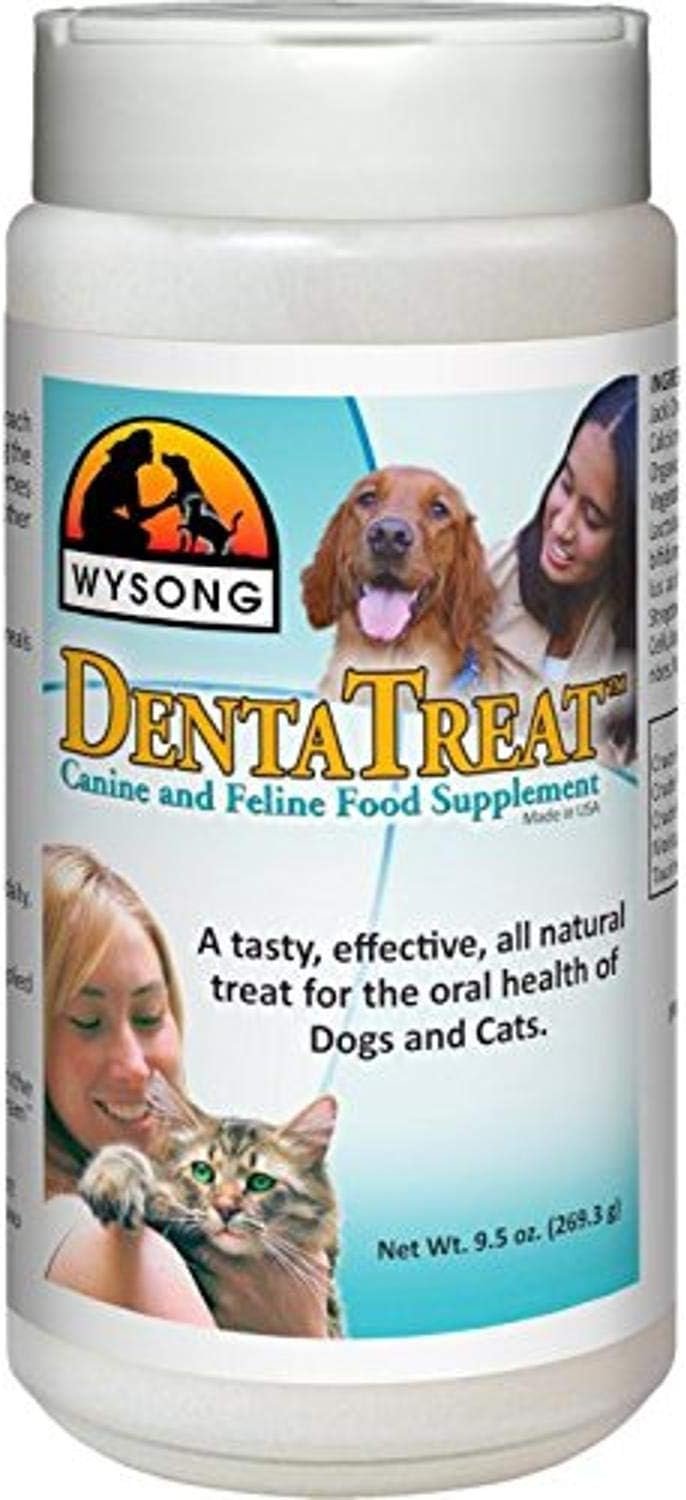 Wysong Dentatreat Canine/Feline – Dog/Cat Food Supplement – 9.5 Ounce Bottle