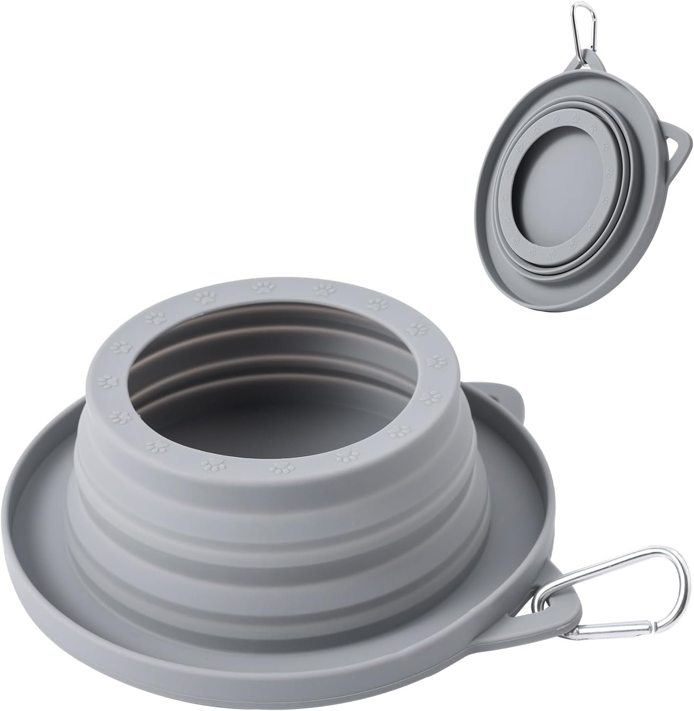 Spill Proof Dog Water Bowl for Car Road Trip, Collapsible Pet Travel Bowl