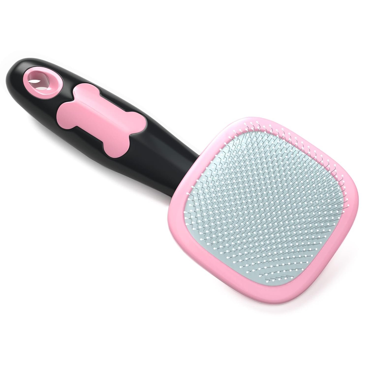 Glendan Dog & Cat Brush- Slicker Pet Brush- Shedding Grooming Tools(Pink)