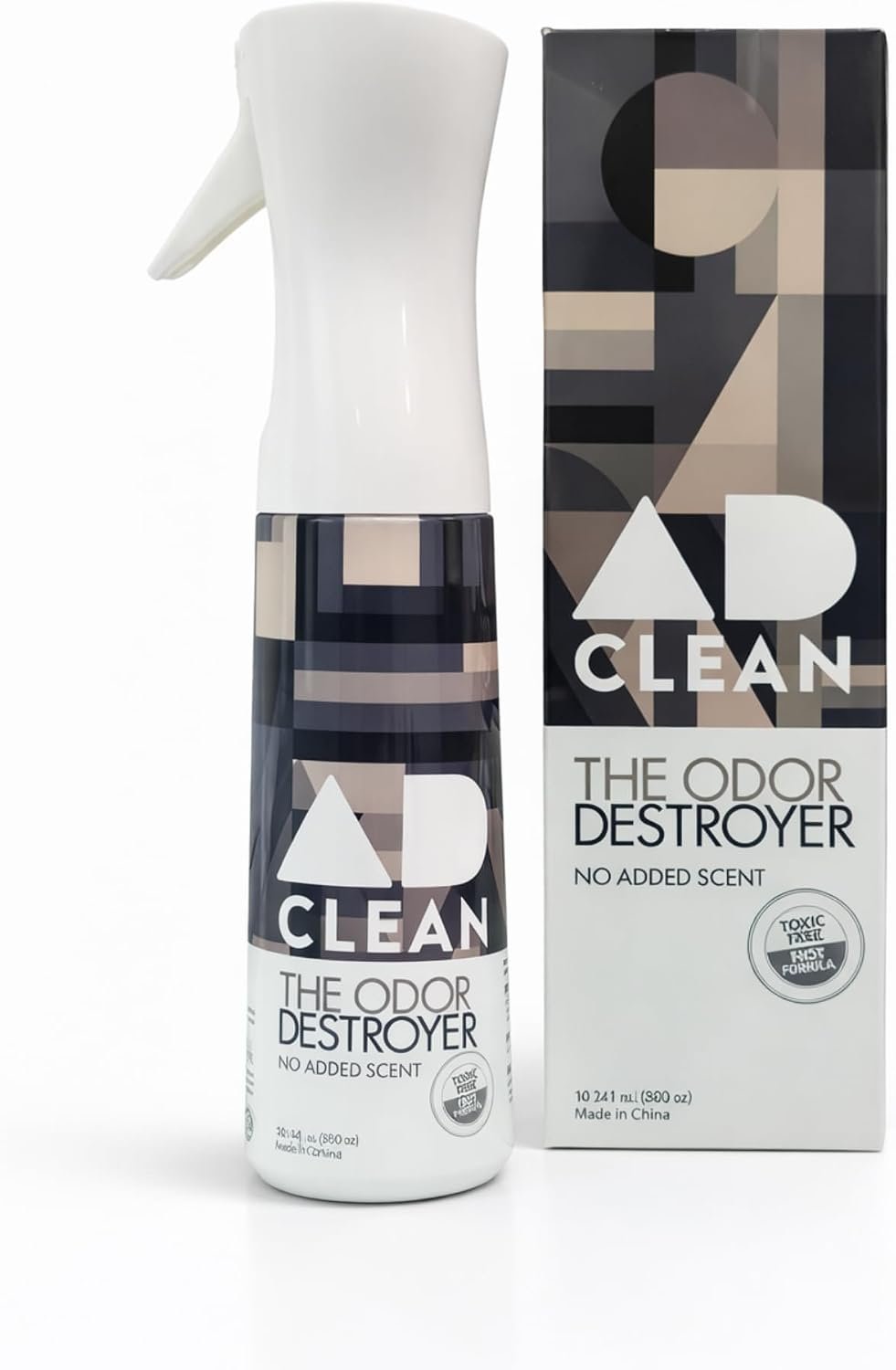 AdClean The Odor Destroyer l Odor Eliminator, No Scent, No Harsh Chemicals l Safe for Pets, People and the Planet l 10.14 fl oz Mist Spray