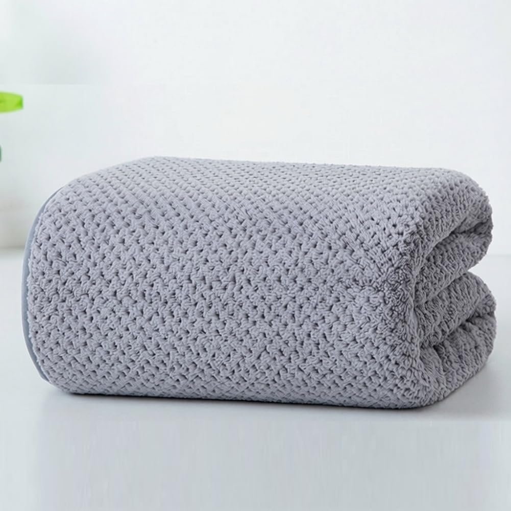 1Pcs Pink Bath Towels 27X55 in Microfiber Bathroom Towel Extra Large Highly Absorbent Bath Towels for Sport Yoga Spa Fitness