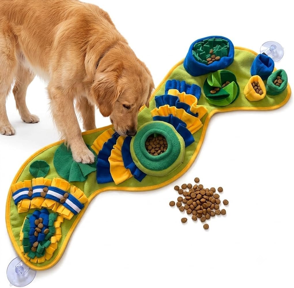 Snuffle Mat for Dogs & Cats – Slow Feeder Dog Enrichment Puzzle Toy
