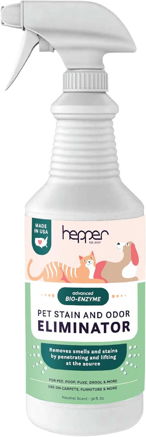 Hepper Bio-Enzyme Pet Stain & Odor Eliminator Spray – 32oz – Neutral
