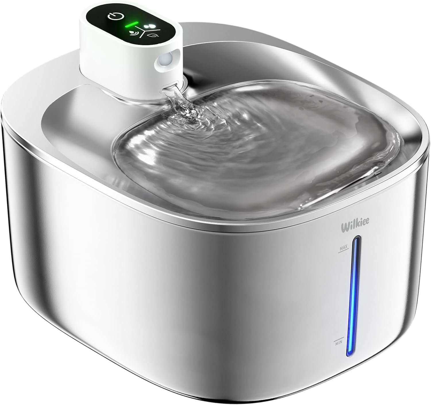 Cat Water Fountain Stainless Steel, 138fl.oz / 4.1L Cordless Cat Fountain