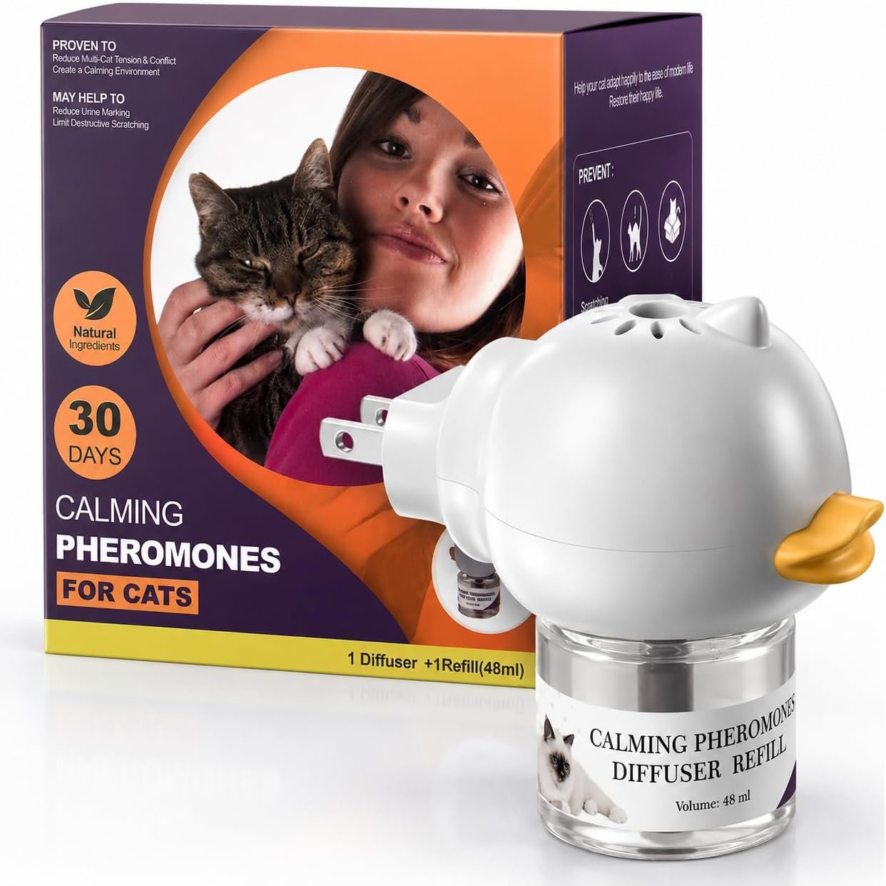 Anicura Cat Calming Pheromone Diffuser Kit，cat Calming Diffuser