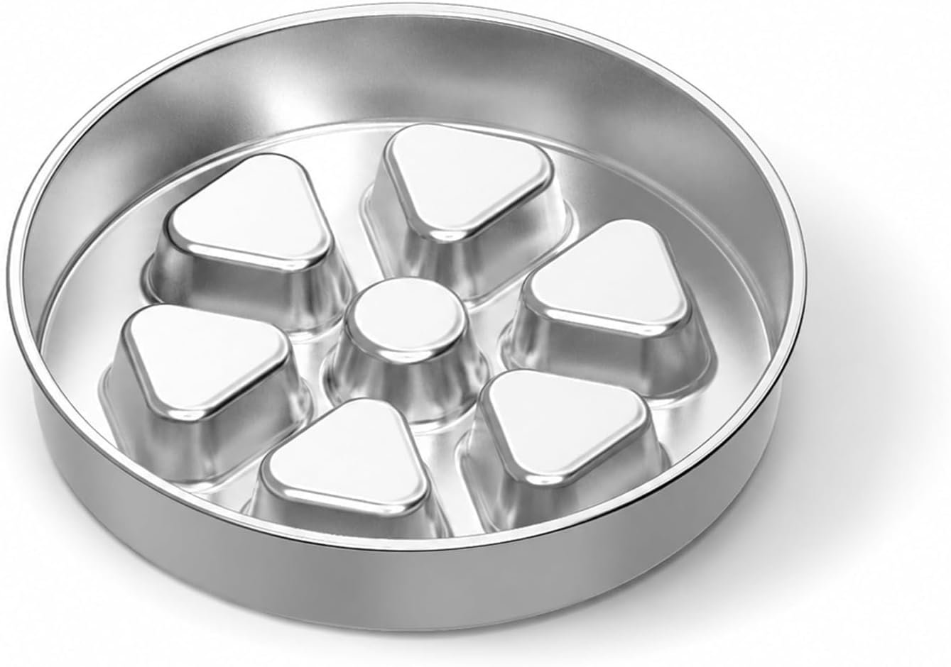 Kactoily Stainless Steel Slow Feeder Dog Bowl, 2.5-3 Cups Puzzle Maze Dish