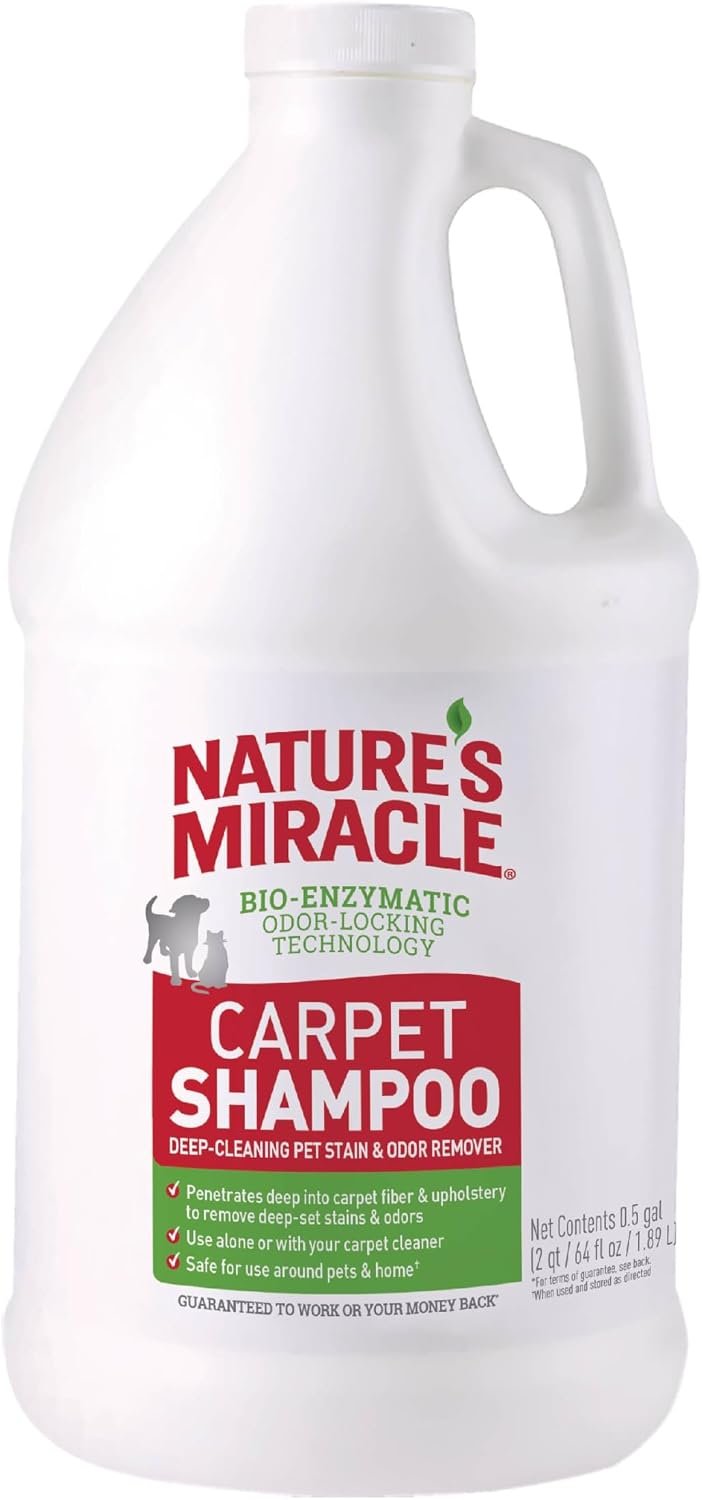 Nature’s Miracle Carpet Shampoo Pet Stain & Odor Remover, 64 oz