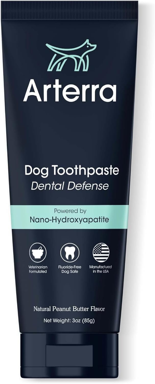 Arterra Remineralizing Dog Toothpaste with Nano-Hydroxyapatite, 3oz
