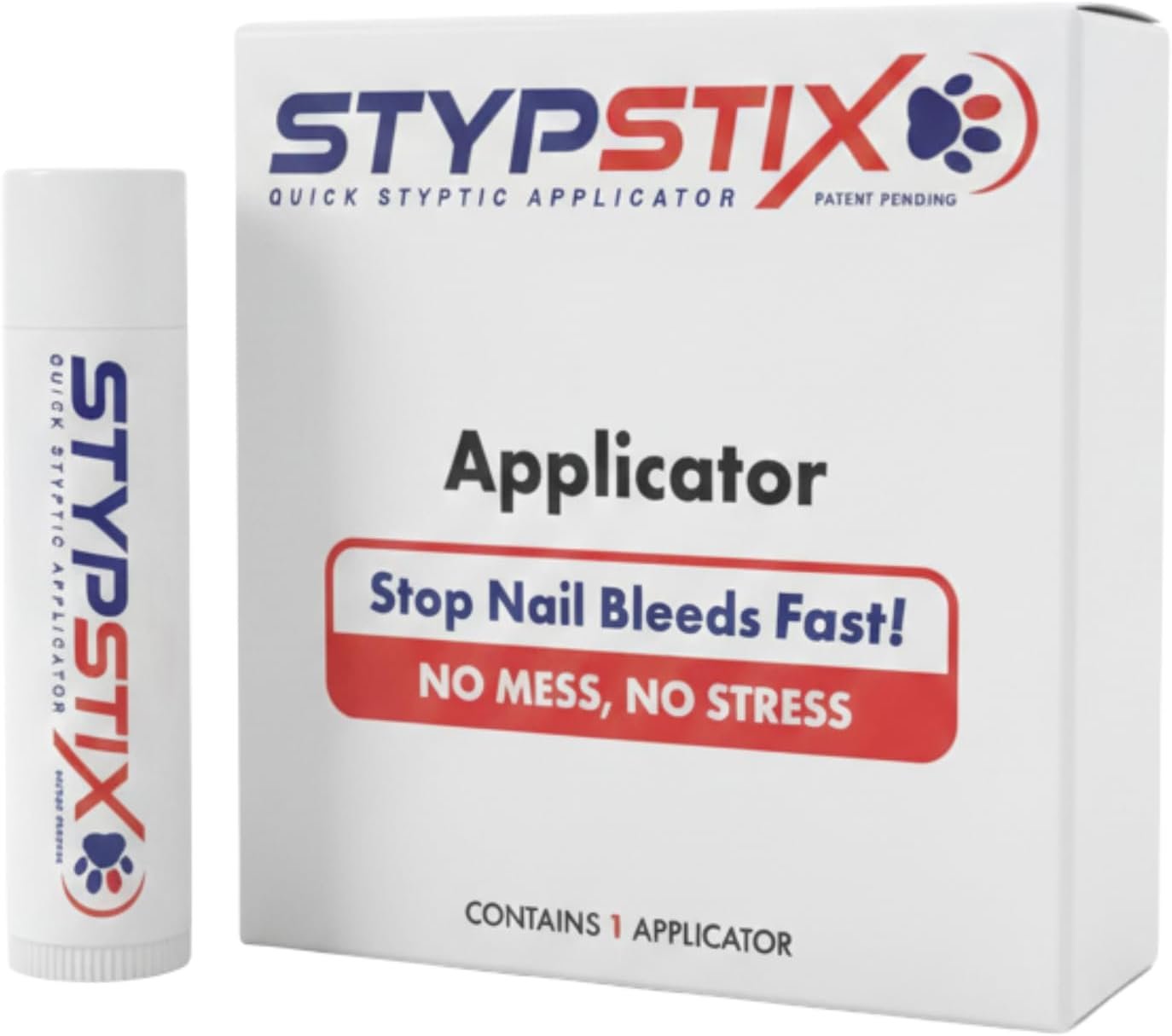 – Dog Nail Bleeding Stopper Applicator | Quick Styptic Tool | Stop Pet Bleeding, Easy Grooming | Safe Animal Care & Protection | Easy Dog Nail Bleed Treatment (Single)