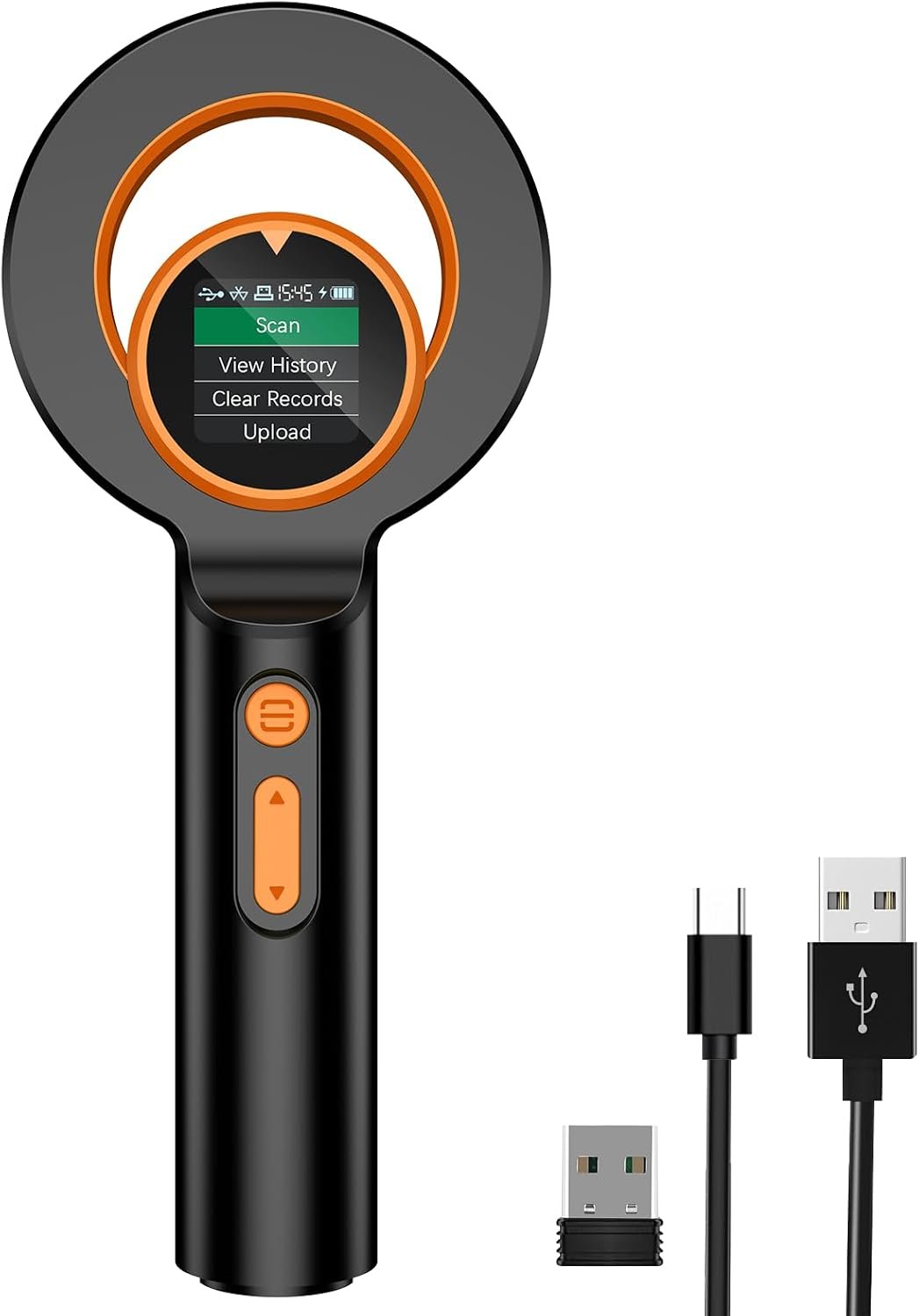 Pet Microchip Scanner,Alacrity 3-IN-1 Connections(2.4GHz Wireless+Bluetooth+USB)Animal Universal Microchip Tag Reader Scanner with 1.44” TFT Screen,800mA*H Rechargeable Battery,240 Pieces Data Storage