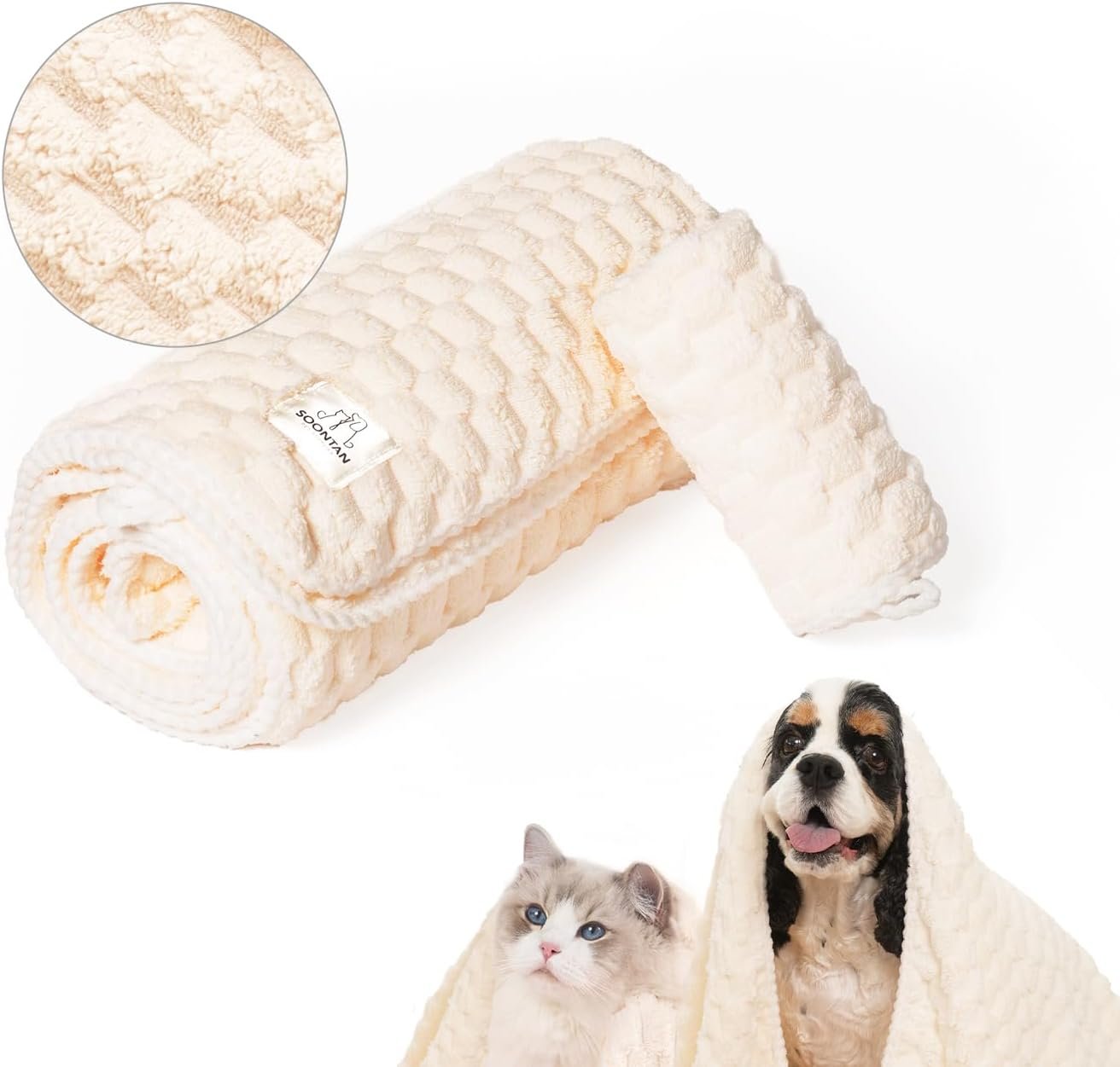 Cloud Pet Towels – Absorbent, Soft Microfiber Towels for Drying Dogs and Cats, Quick-Dry, Includes 2 Sizes