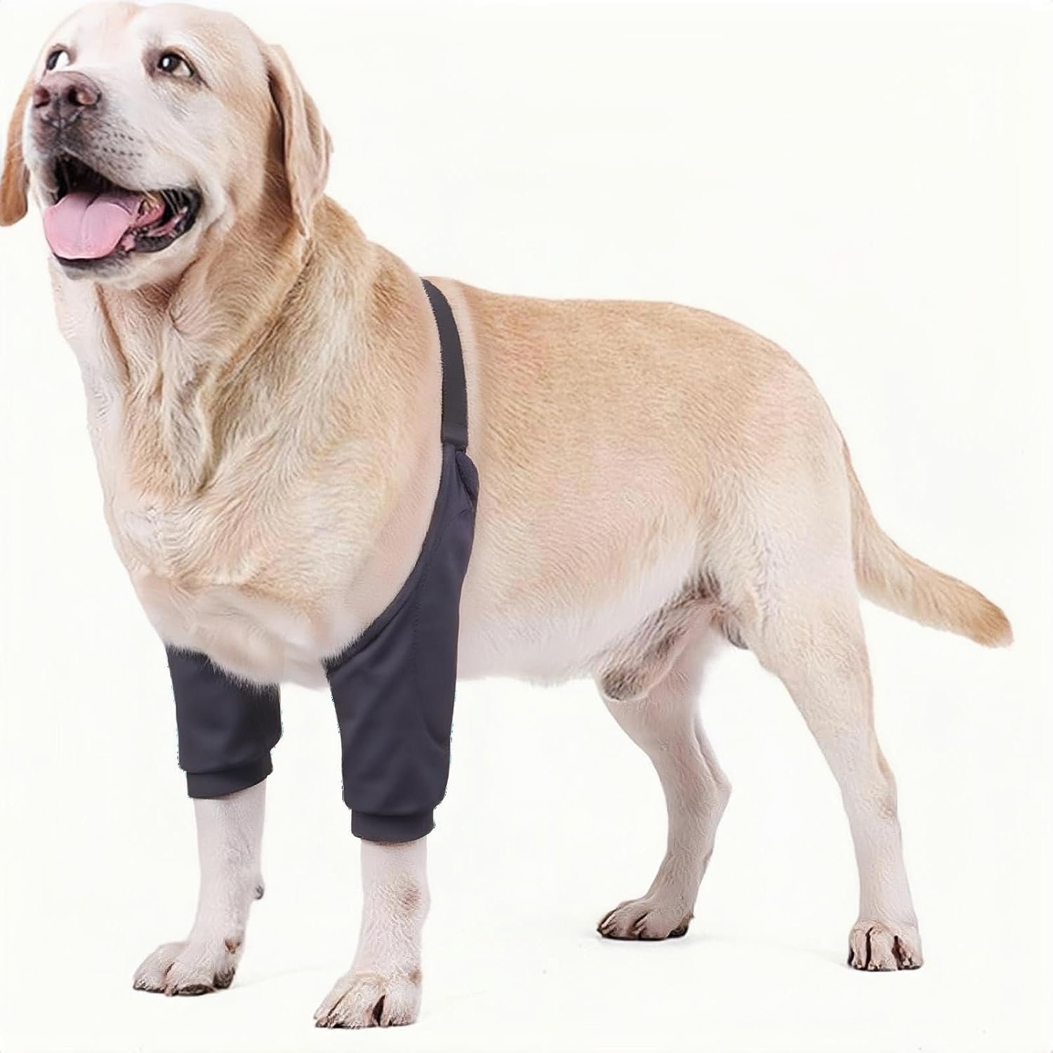 Dog Leg Sleeve – Protective Dog Sleeve for Elbow and Leg Support, Comfortable Dog Elbow Protector for Joint Care (Black, 79-93 pounds)