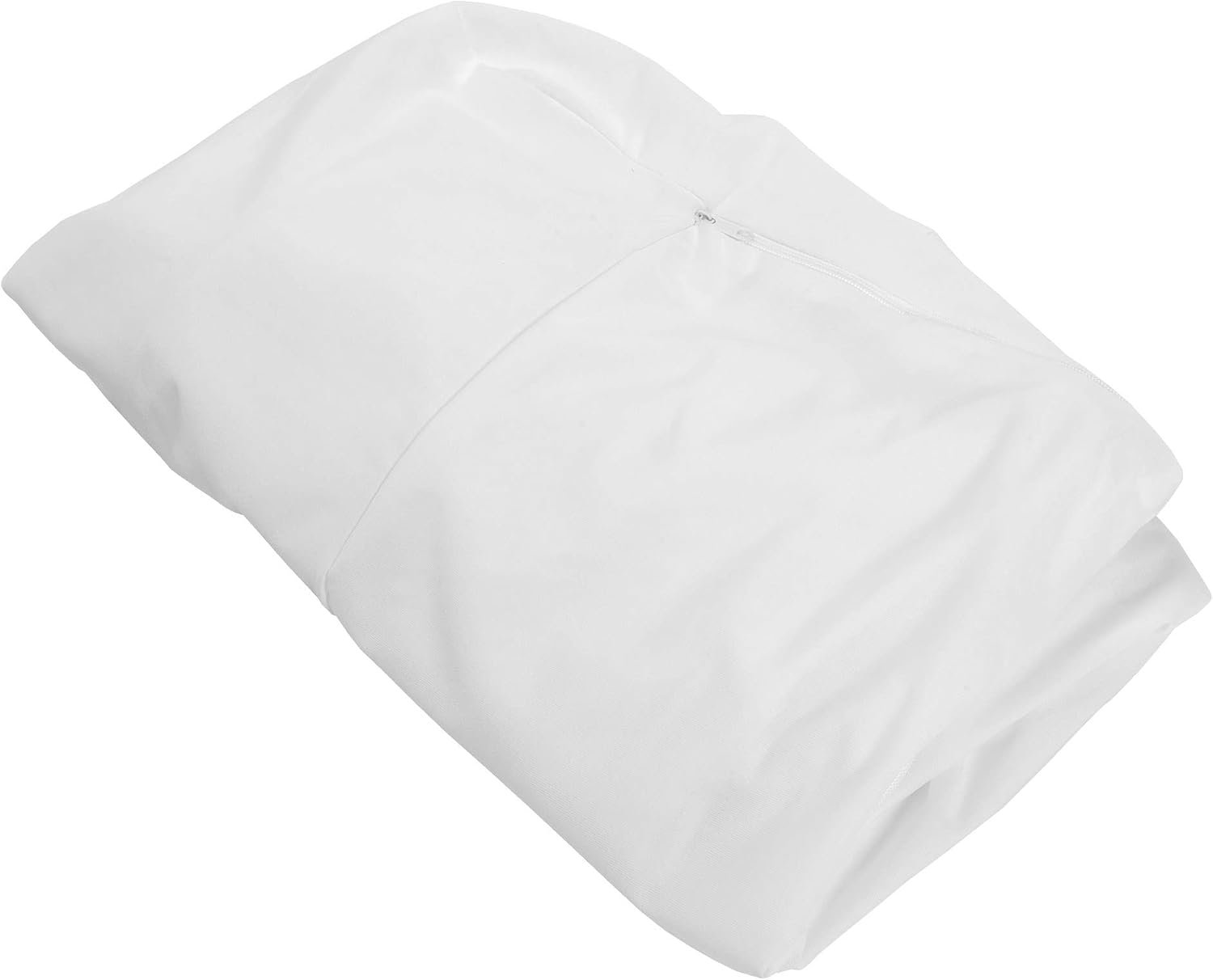 Furhaven Dog Bed Liner Water-Resistant Contour Luxe Lounger Foam Mattress Protector Cover – White, Medium