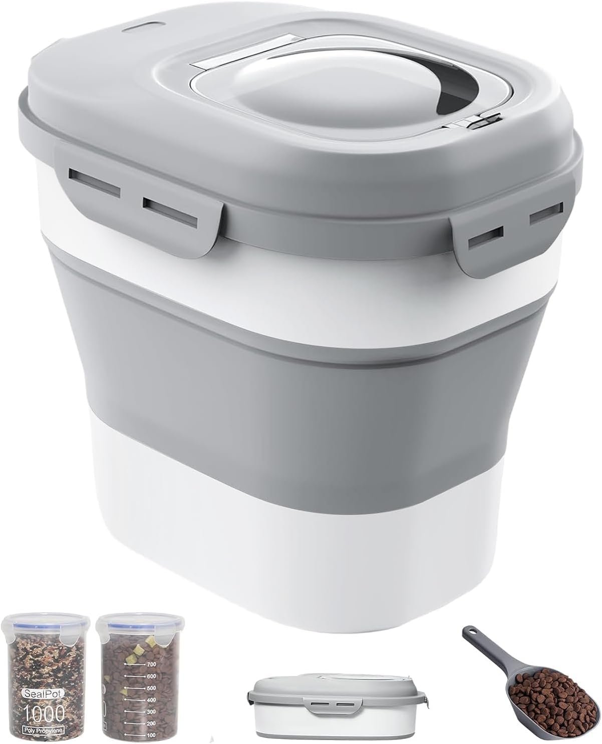 30-35 Lbs Dog Food Storage Container Collapsible Dog Food Container