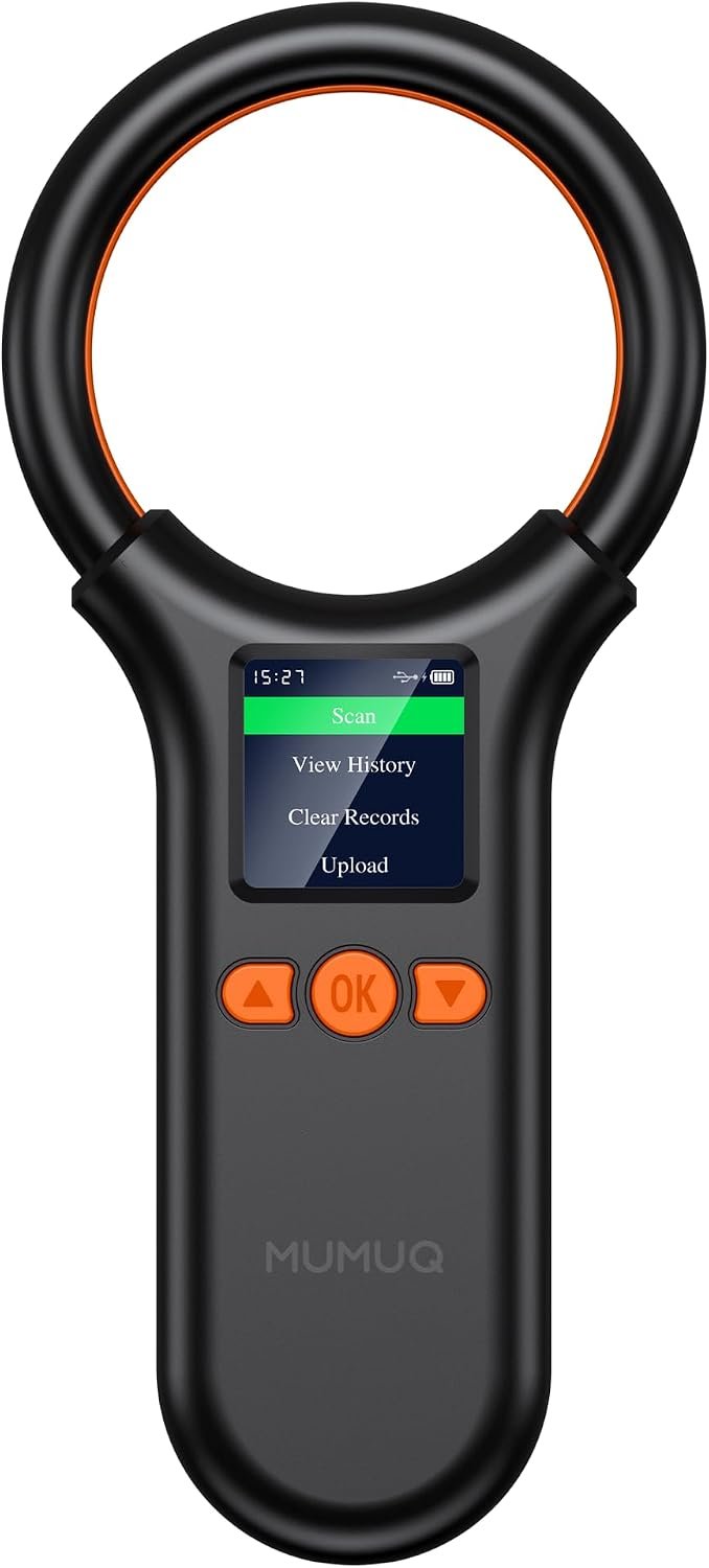 Pet Microchip Scanner with 1.44″ LCD Display, FDX-B/EMID Microchip Reader