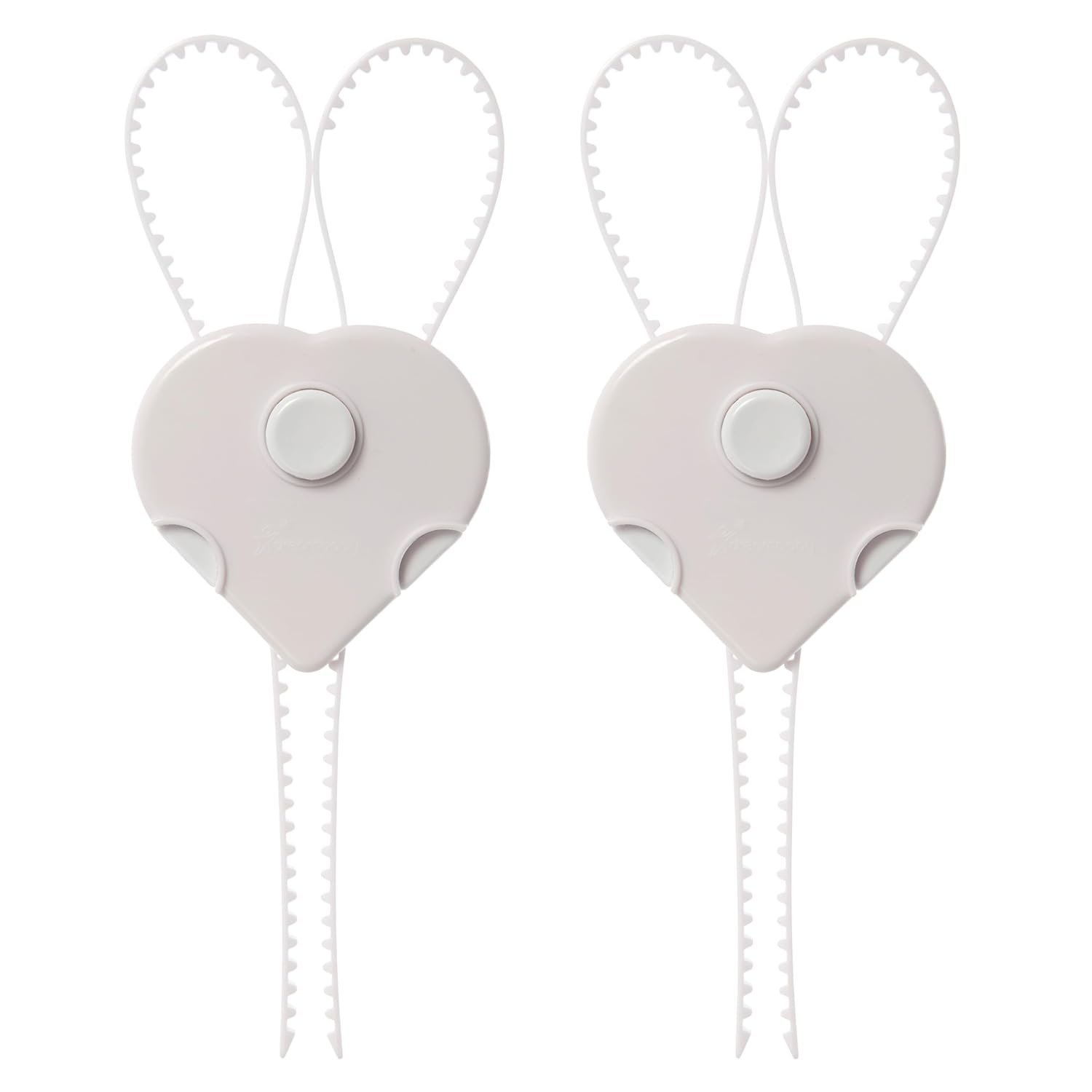 Dreambaby Flexi Lock – Cabinet & Drawer Handle Locks – Cabinet Safety Straps – with Multi-Touch Release System – White – 2 Count (Pack of 1) – Model L185