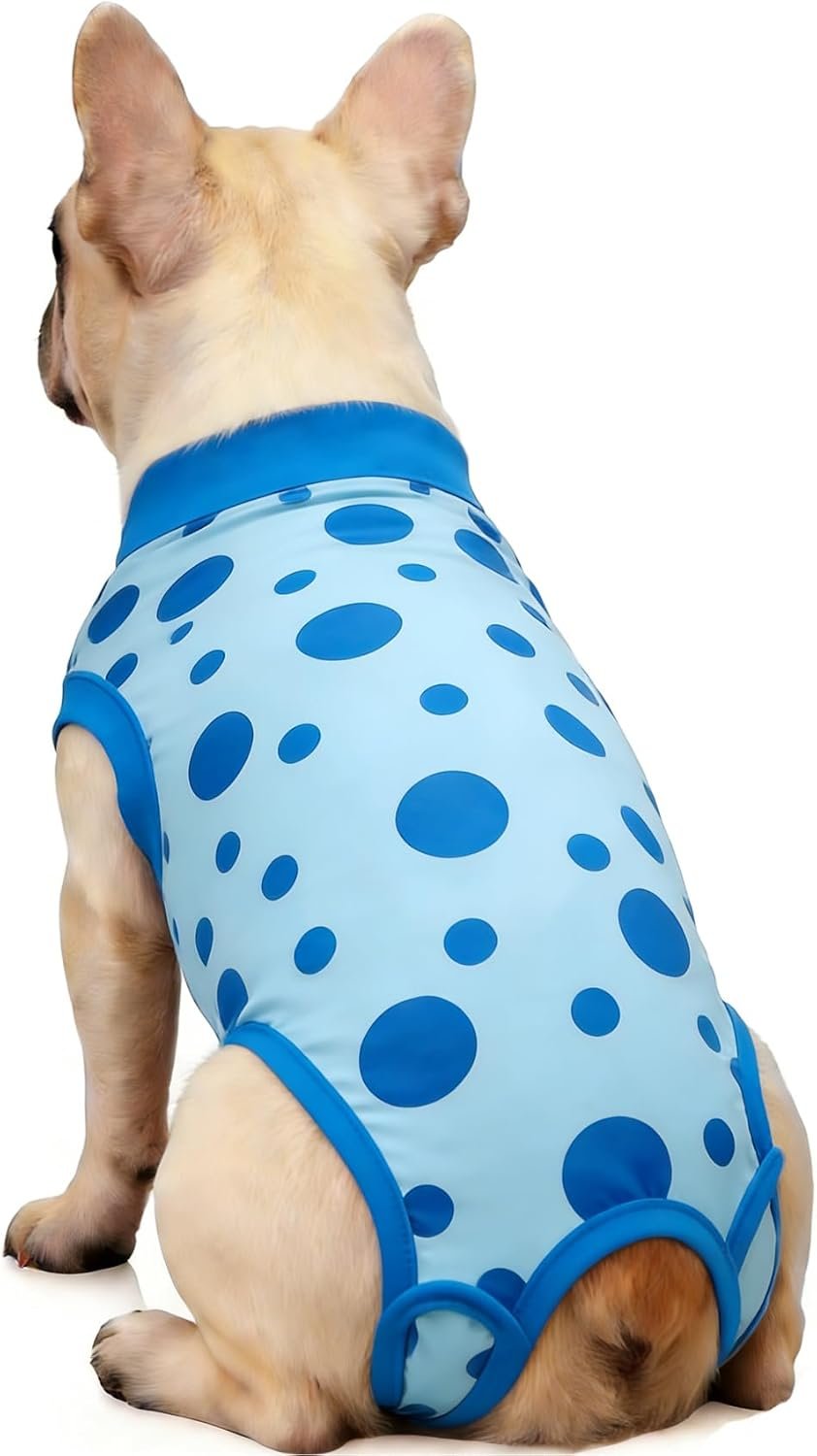 Dog Surgery Recovery Suit After Spay – Dogs Cone Alternative Onesie with Pee Hole, Breathable Anti Licking Neuter Post Surgical Dog Recovery Suit