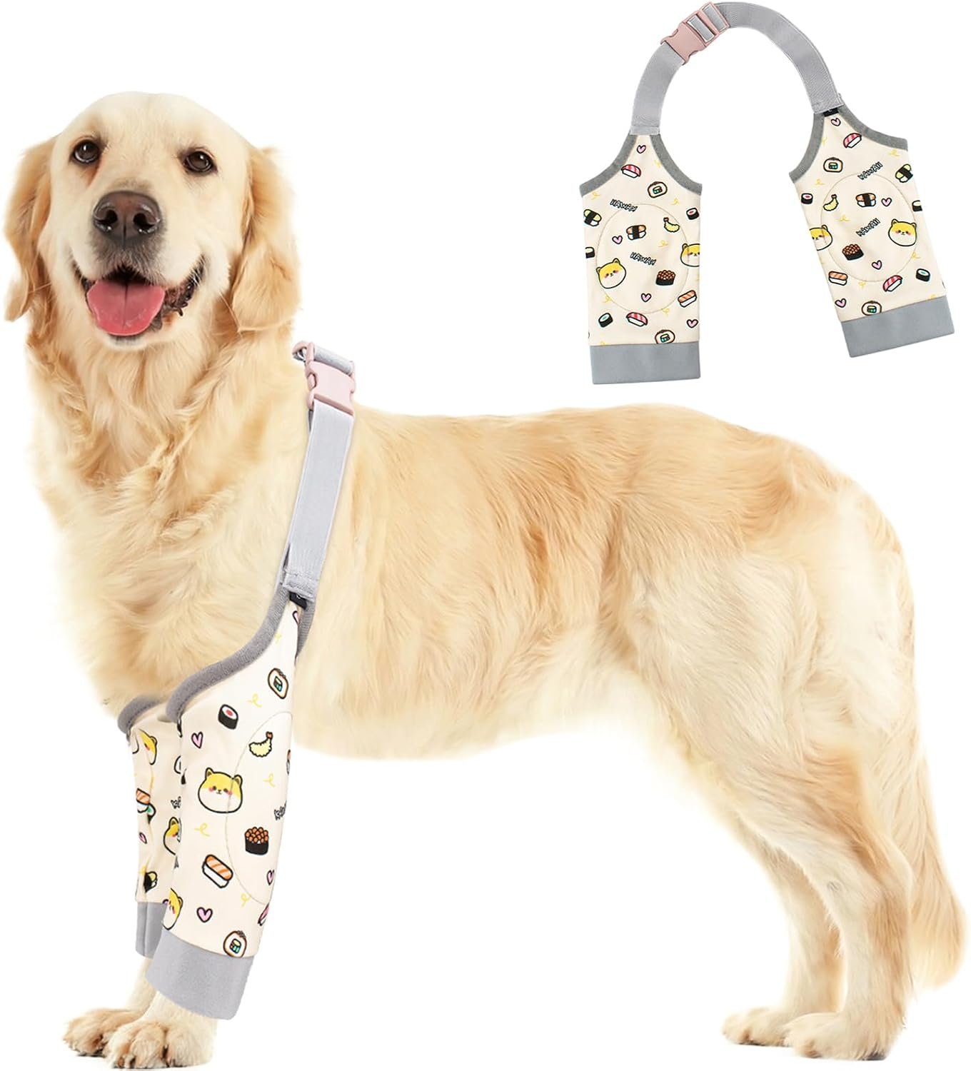 Coppthinktu Dog Elbow Protector for Calluses, Adjustable Dog Elbow Pads