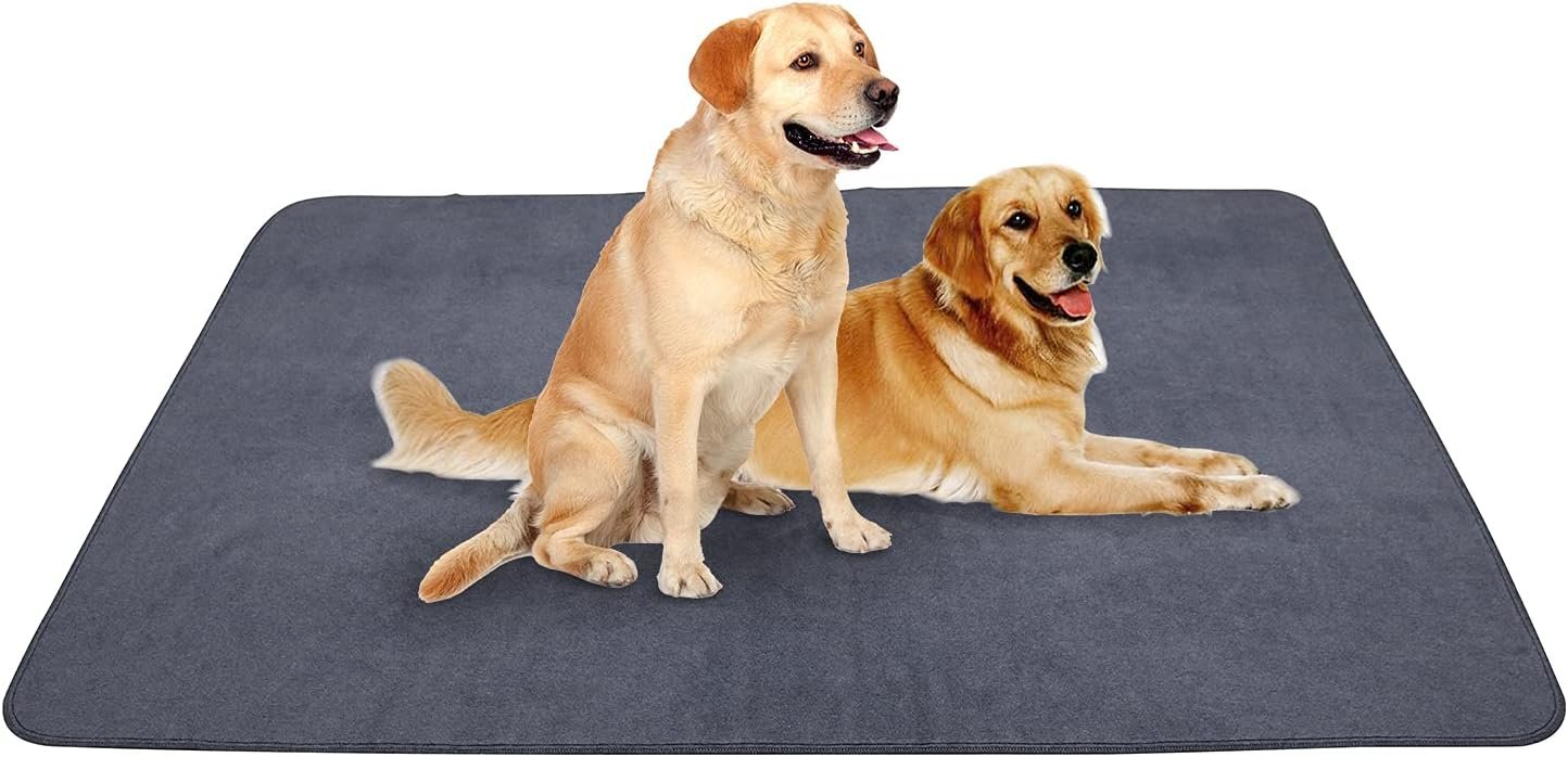 Peepeego Non-Slip Dog Pad 72″x72″, Washable Pee Pad Waterproof for Training, Whelping