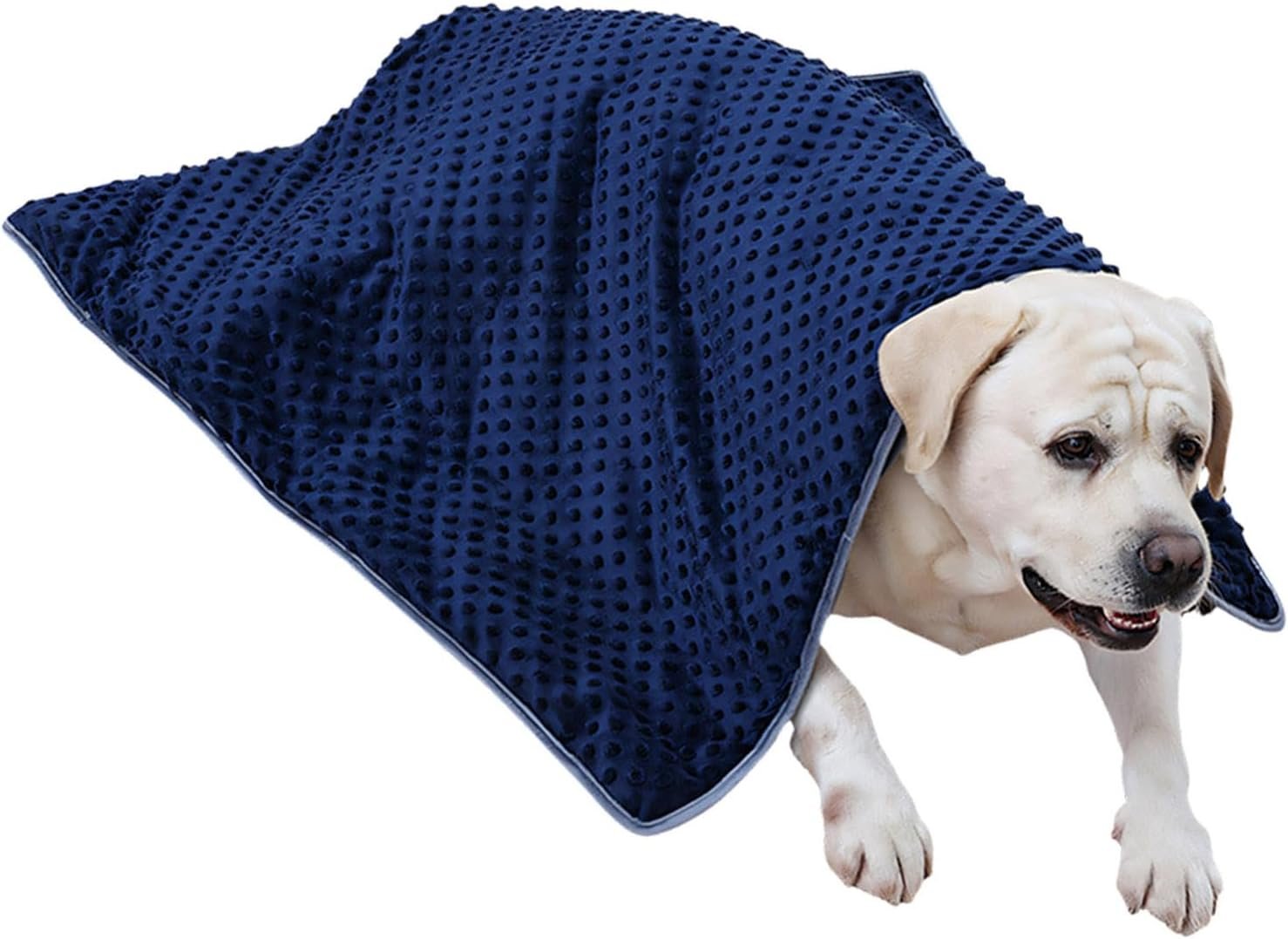 Relaxing Dog Blanket with Evenly Spread Glass Beads Rug Cover for Comfort and Ease in Pet Beds or Vehicles Pet Pacifying Blanket