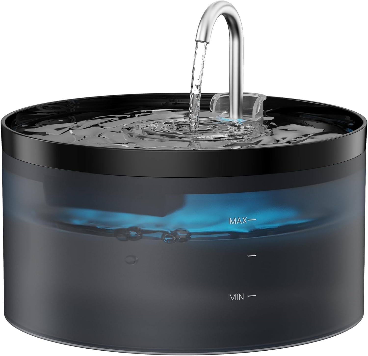 Cat Water Fountain: 108oz/3.2L Cat Fountain Super Silent Pet Drinking Dispenser – Water Fountains for Kitty Indoor – Quiet Pump and Faucet Design – Suitable for Cats and Dogs – BEMOONY