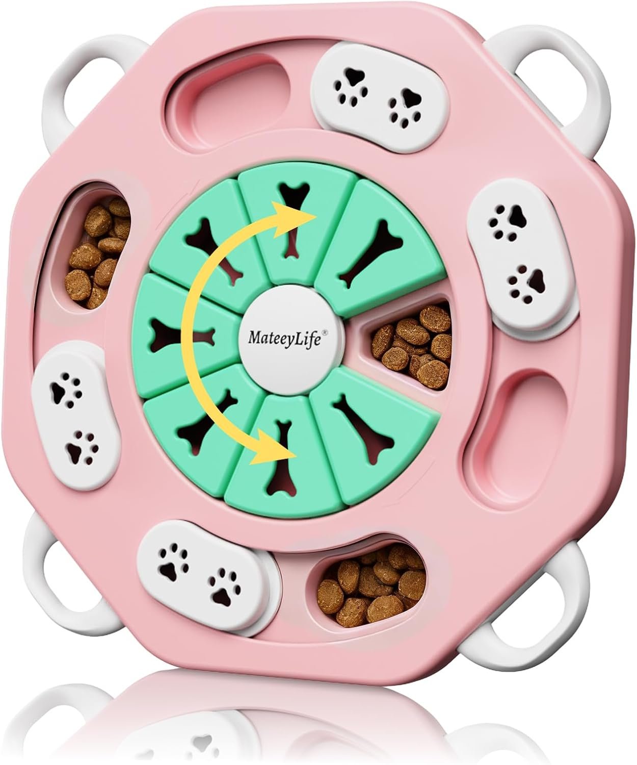 MateeyLife Dog Puzzle Toy for Smart Dogs, Puppy Enrichment Toys (L1, Pink)