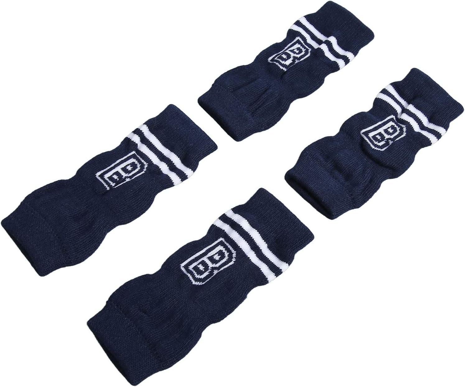 Naroote Dog Elbow Pads, 4 Pack Cotton Dog Elbow Protector Dog Sleeve to Prevent Licking Stylish Letter Pattern for Medium and Large Dogs, Prevent Licking Wounds