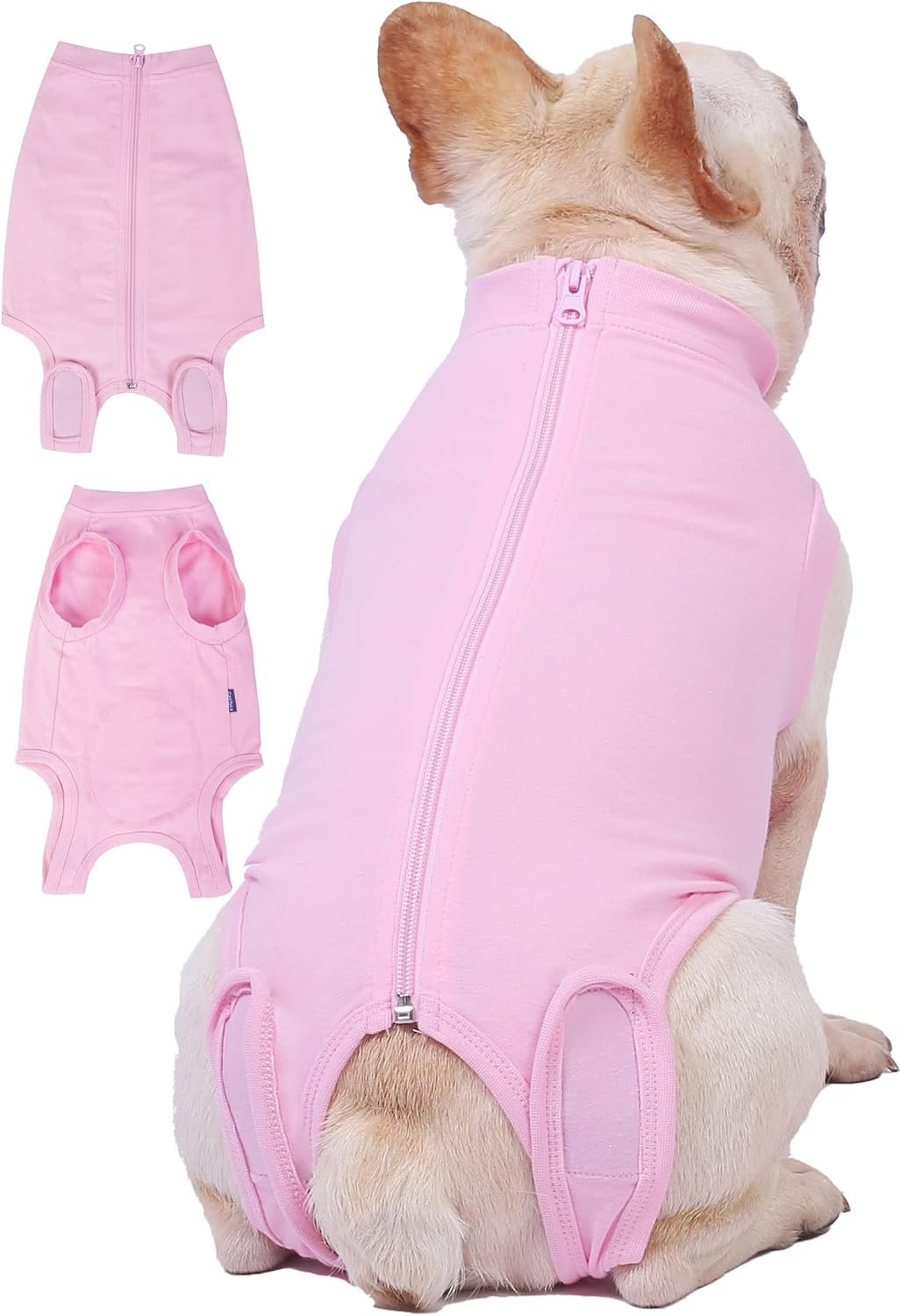 Dog Surgery Recovery Suit – After Spay, Abdominal Wounds Post Surgical Recovery, Anti Licking Breathable Dog Onesies for Small, Medium & Large Pet, Alternative Bandages Cone E-Collar