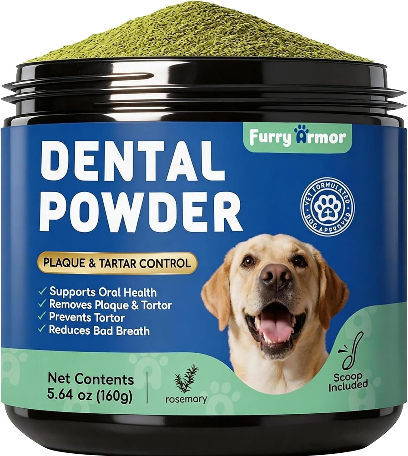 Dog Dental Powder for Teeth Cleaning, Plaque & Tartar Control