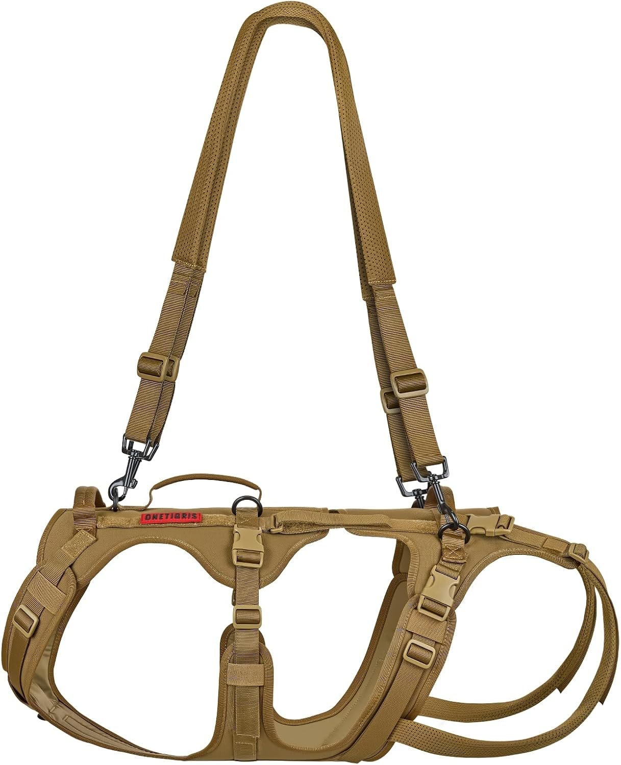 OneTigris Multi-Function Dog Lift Harness, All-Gender Dogs Friendly Design, Full Body Dog Sling Carrier with Three Handles Front/Rear Leg Assist for Arthritis