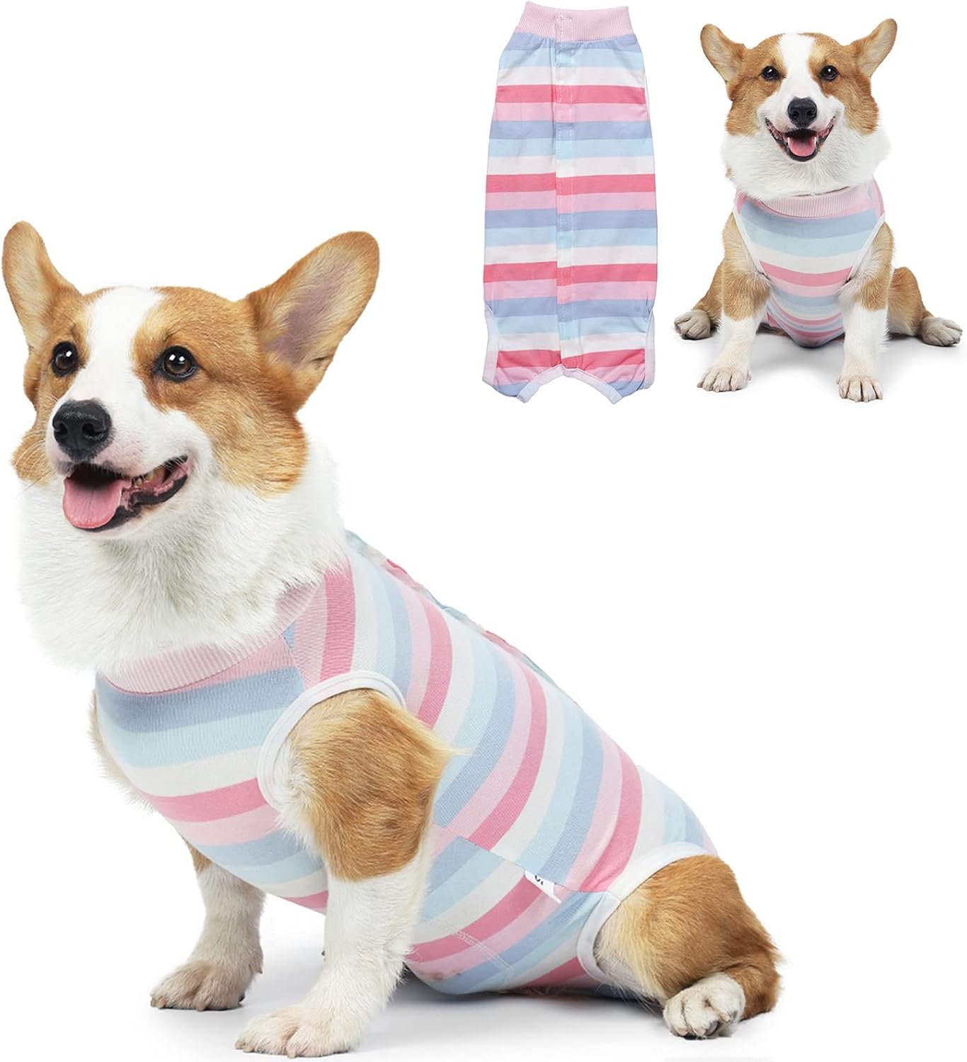 Recovery Suit for Dogs Dog Onesie for Surgery, Dog Surgery Recovery Suit for Small Medium Dogs, E-Collar Alternative After Surgery Wear Anti Licking Abdominal Wounds Pet Surgery Recovery Suit
