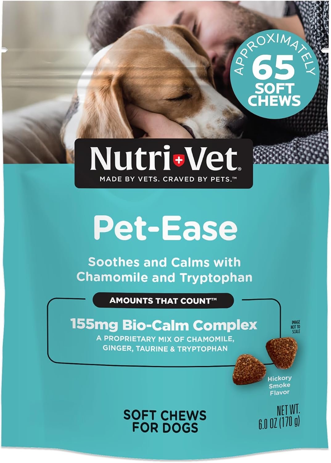 Nutri-Vet Calming Chews for Dogs, Dog Calming Chews, Chamomile, 6oz